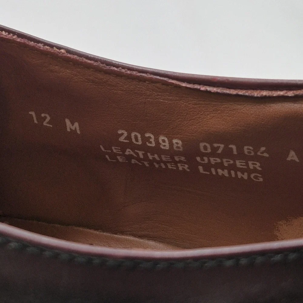 Bostonian Shoes Mens Size 12 Brown Leather‎ Cap Toe Oxford Dress Classics 20398